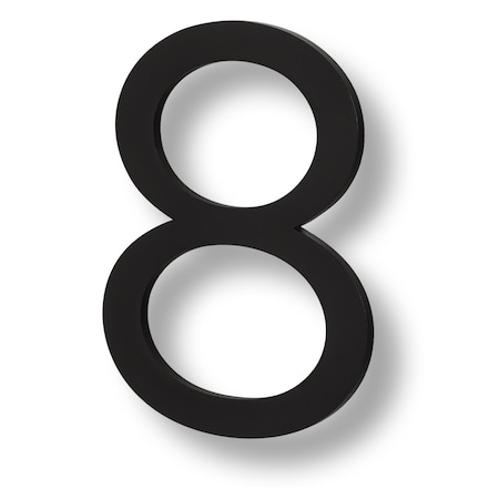 Sure-Loc Hardware Sure-Loc Hardware Floating House Number, 6, No. 8, Flat Black HNF6-8 FBL